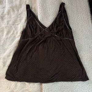 Alfani Dark Brown Sleeveless Top